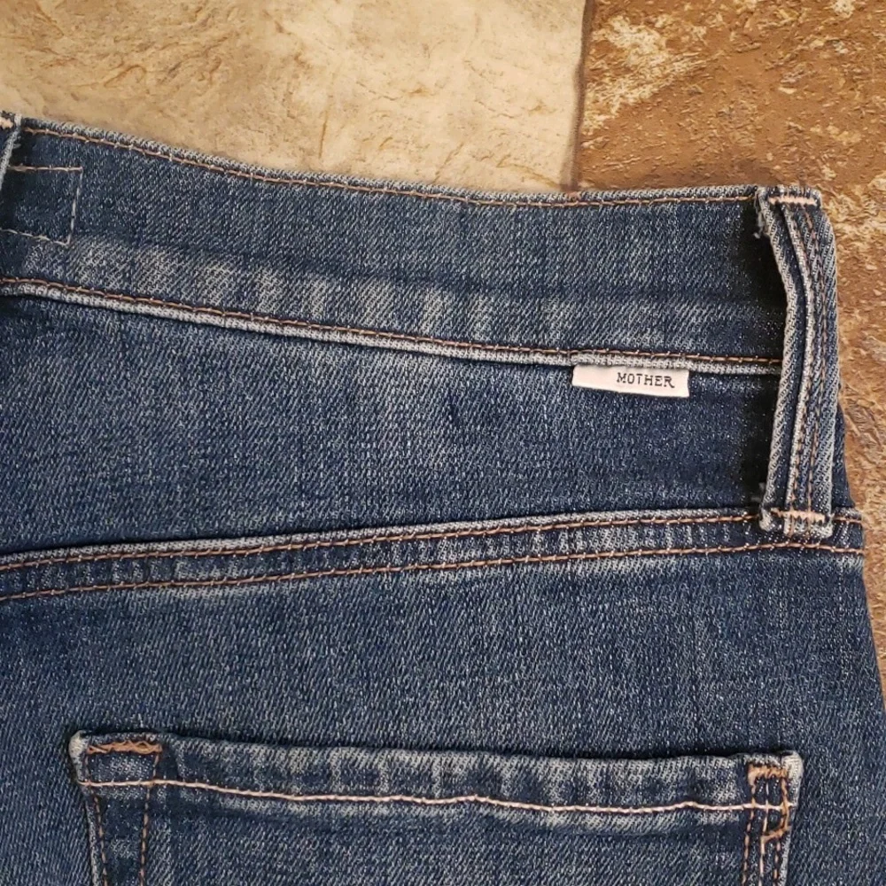 MOTHER 26 2 The Tripper Ankle Fray Jeans Denim Nature Touch Base - Picture 7 of 8